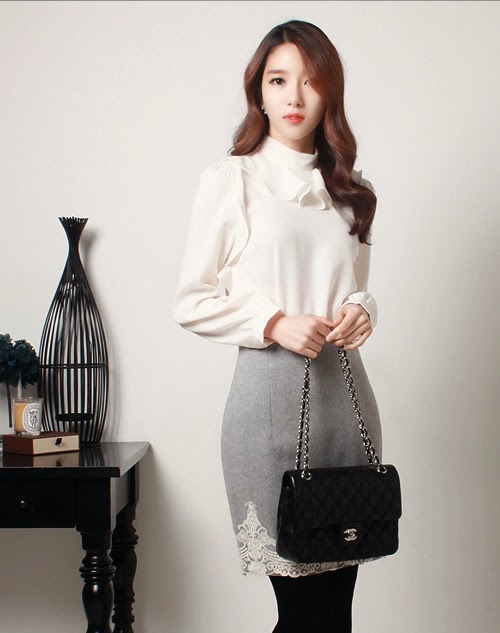 Gái Hàn với phong cách thời trang đơn giản quyến rủ