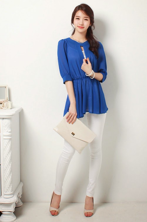 Gái Hàn với phong cách thời trang đơn giản quyến rủ