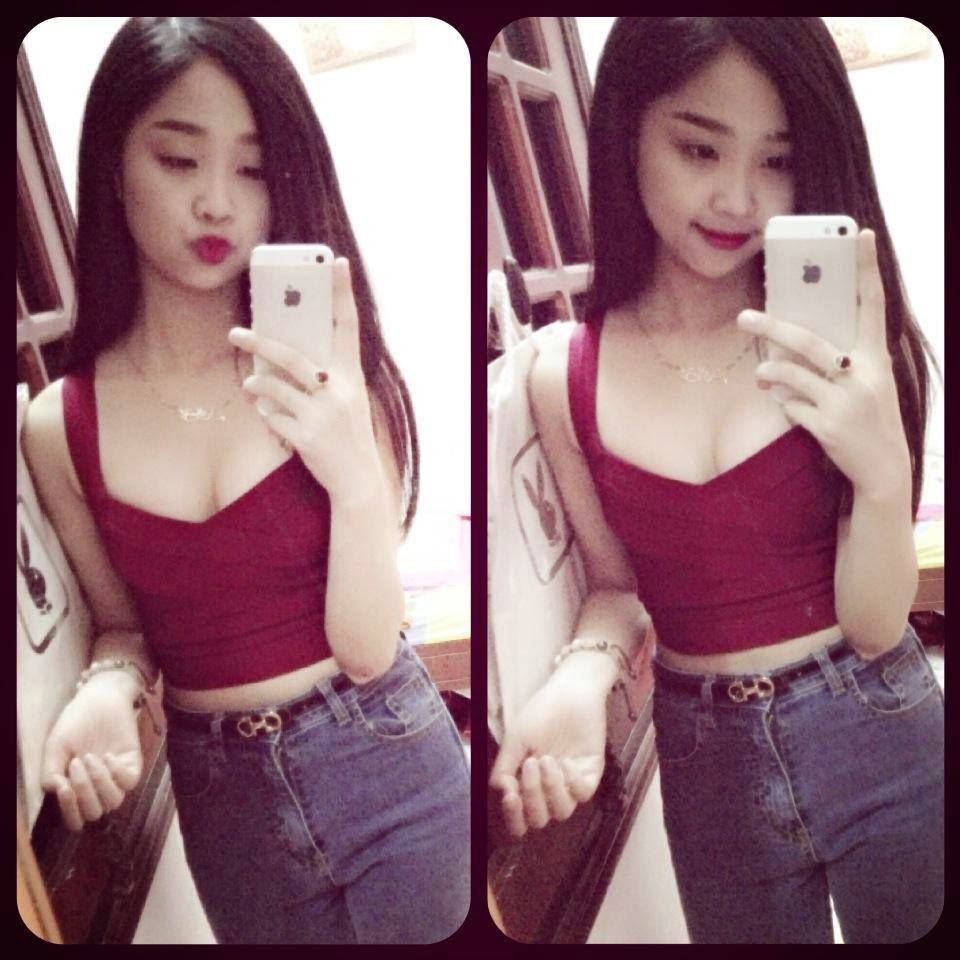 Girl xinh khoe vòng 1 khủng