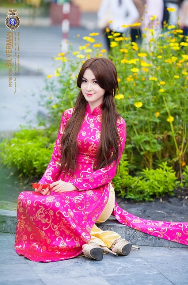Girl xinh Việt Nam - Xinh duyên áo dài cùng nắng xuân