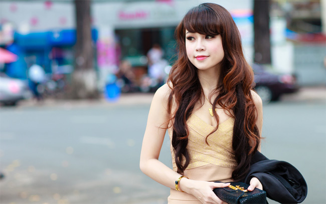 Gương mặt khả ái của hot girl Sam