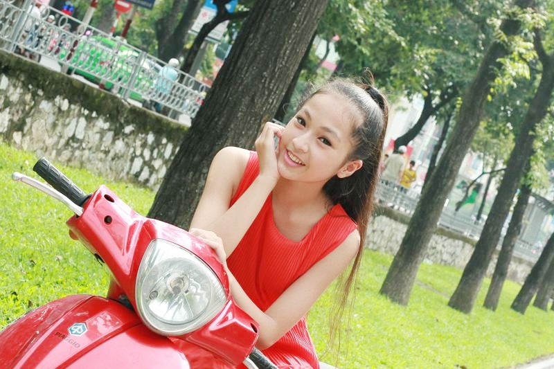 Nét hồn nhiên tinh nghịch của nữ diễn viên nhí Hà Anh