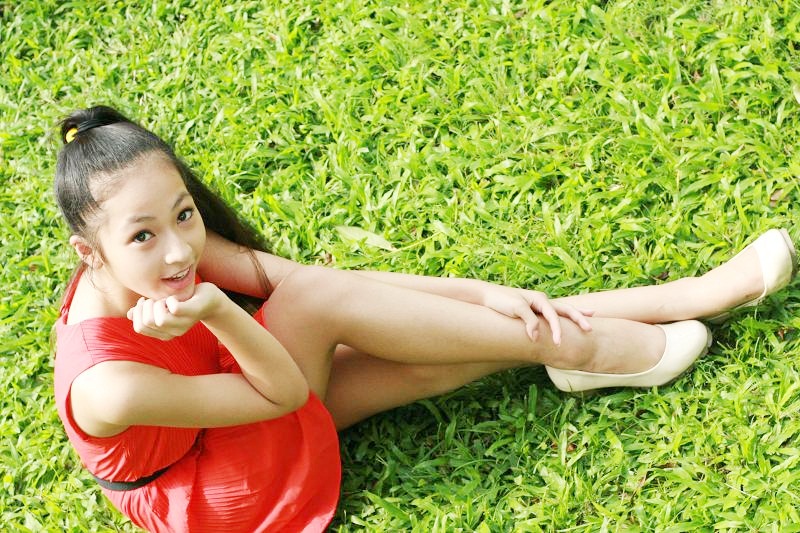 Nét hồn nhiên tinh nghịch của nữ diễn viên nhí Hà Anh