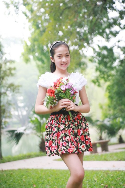 Nét hồn nhiên tinh nghịch của nữ diễn viên nhí Hà Anh