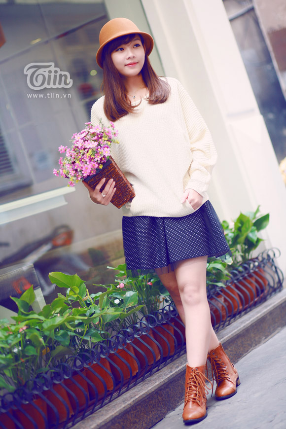 Ngắm gái xinh Hà thành ngọt ngào và dễ thương